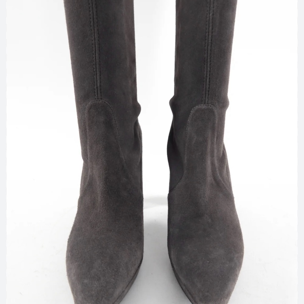 Stuart Weitzman Grey Suede Boots